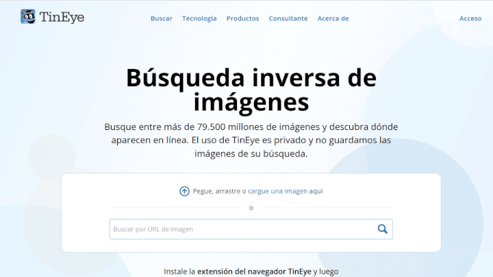 Imagen - TinEye hace una b&uacute;squeda inversa de im&aacute;genes bas&aacute;ndose en una foto