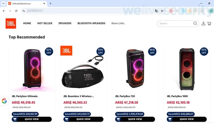 Imagen - Ten cuidado al comprar productos de JBL: esta falsa web imita completamente a la oficial