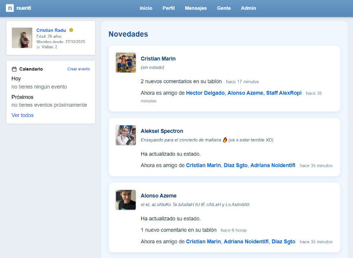 Imagen - Nuenti: el intento de recuperar el cl&aacute;sico Tuenti