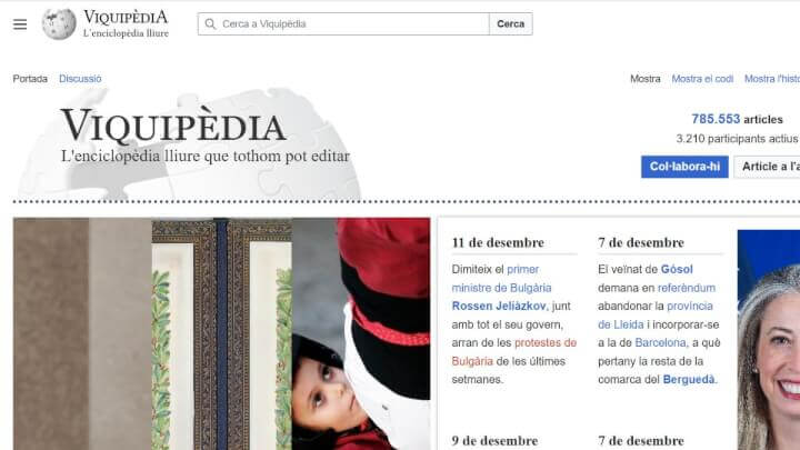 Imagen - Viquip&egrave;dia: la versi&oacute;n catalana de Wikipedia