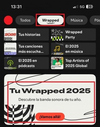 Imagen - Spotify Wrapped 2025: cómo ver tu top canciones más escuchadas