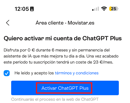 Imagen - Consigue ChatGPT gratis si eres cliente de Movistar