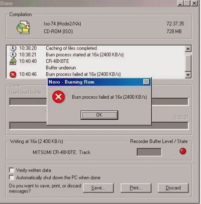 Imagen - Hubo una &eacute;poca en el que el aviso "Error de calibraci&oacute;n en Nero" era com&uacute;n, &iquest;por qu&eacute;?