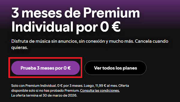 Imagen - Consigue Spotify Premium durante 3 meses totalmente gratis