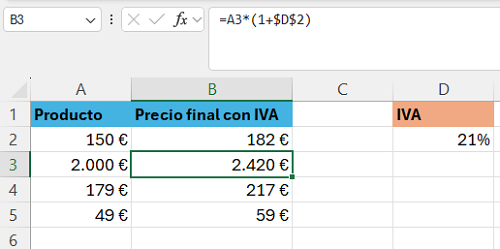 Imagen - As&iacute; puedes usar las referencias absolutas en Excel para evitar comportamientos indeseados