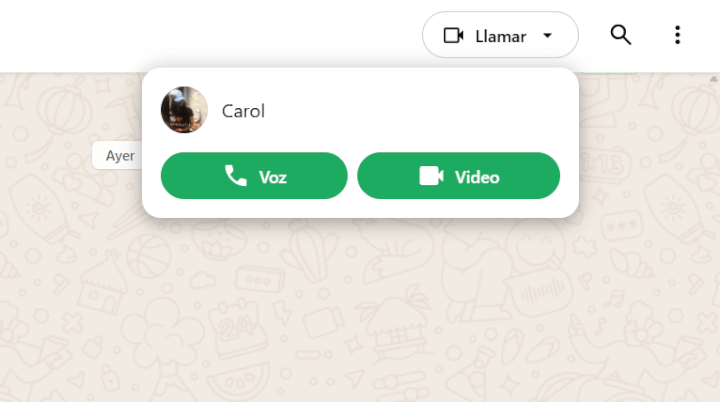 Imagen - C&oacute;mo hacer videollamadas en WhatsApp Web