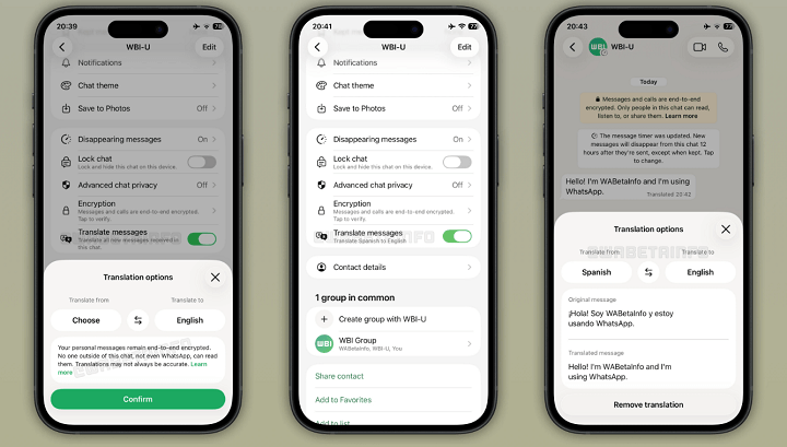 Imagen - WhatsApp har&aacute; que los mensajes desaparezcan tras leerlos y a&ntilde;adir&aacute; traducci&oacute;n autom&aacute;tica