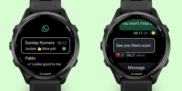Imagen - Justo lo que ped&iacute;an los deportistas: WhatsApp llega a los smartwatches Garmin