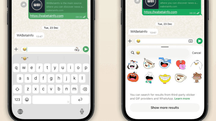 Imagen - WhatsApp te sugerir&aacute; stickers mientras buscas emojis