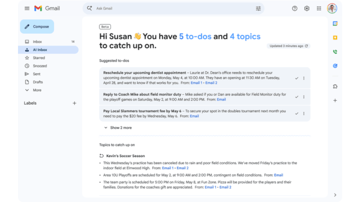 Imagen - Adi&oacute;s a Inbox Zero: Gmail estrena su AI Inbox, pero no para todos