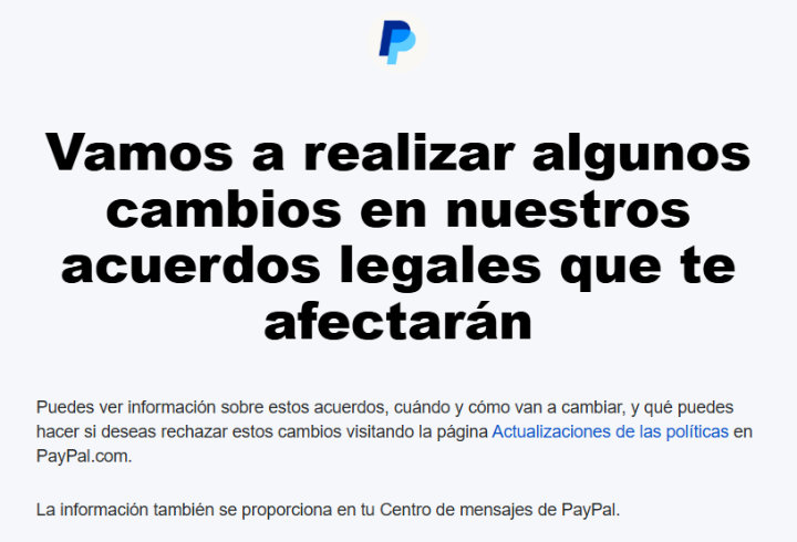 Imagen - PayPal actualiza sus condiciones: no podr&aacute;n cobrarte recargos por pagar por PayPal