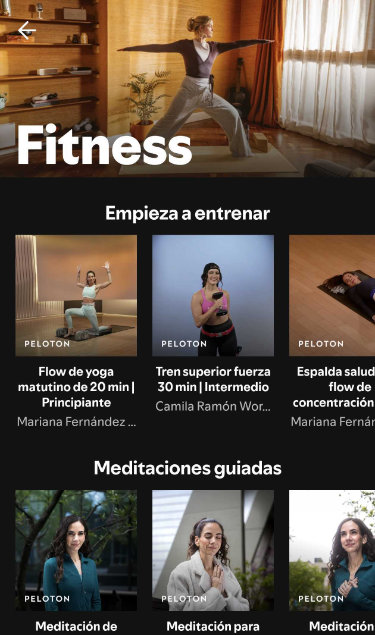 Imagen - Spotify da el salto al fitness: los suscriptores Premium ya pueden entrenar con Peloton