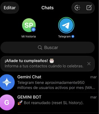 Imagen - C&oacute;mo tener Gemini en Telegram