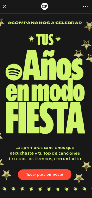 Imagen - "Tus A&ntilde;os en Modo Fiesta" de Spotify: c&oacute;mo acceder a tu Wrapped hist&oacute;rico