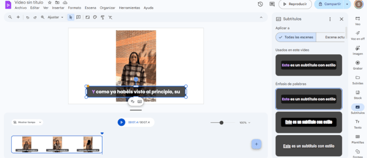 Imagen - C&oacute;mo a&ntilde;adir subt&iacute;tulos a un v&iacute;deo gratis con Google Vids