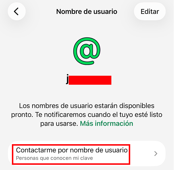 Imagen - WhatsApp ya permite reservar tu nombre de usuario personalizado