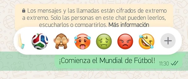 Imagen - WhatsApp celebra el Mundial: as&iacute; puedes usar la genial reacci&oacute;n animada del bal&oacute;n oficial