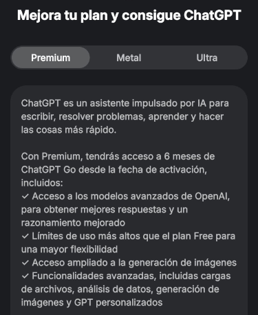 Imagen - Consigue ChatGPT Go gratis si tienes uno de estos planes de Revolut