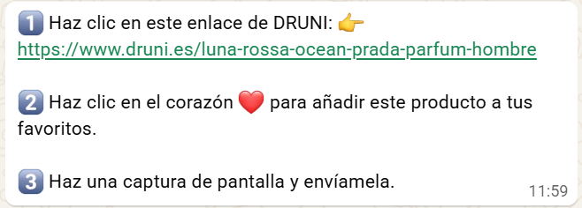 Imagen - "Gana dinero promocionando a Druni". Mucho cuidado si te llega esta propuesta en WhatsApp