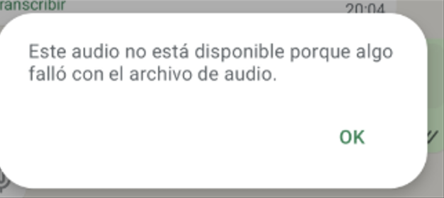 Imagen - &iquest;Por qu&eacute; ocurre "Este audio no est&aacute; disponible porque algo fall&oacute; con el archivo de audio"?