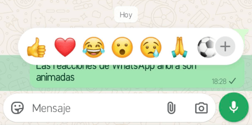 Imagen - Las reacciones de WhatsApp ahora son animadas