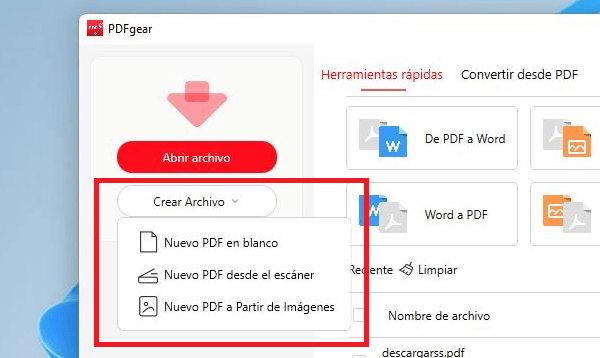 Imagen - PDFgear: edita PDF, convierte a Word, une, firma y m&aacute;s totalmente gratis