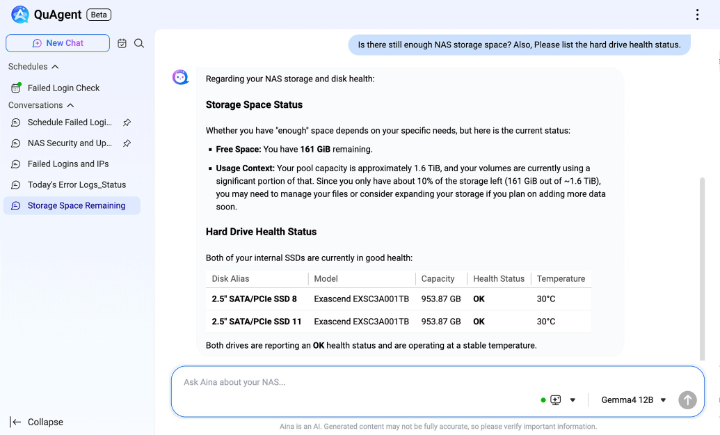 Imagen - Gestionar los NAS ser&aacute; m&aacute;s r&aacute;pido y eficiente con el nuevo QuAgent basado en la IA de QNAP
