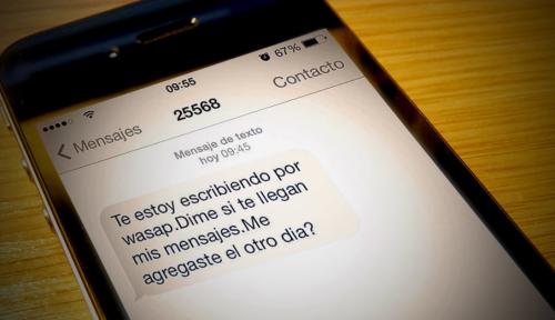 Imagen - Timo por SMS: "Te estoy escribiendo por wasap. Dime si te llegan mis mensajes"