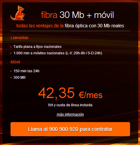 Imagen - Orange lanza fibra &oacute;ptica de 30 megas