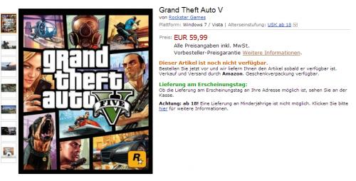 Imagen - Amazon Alemania filtra precio y disponibilidad de Grand Theft Auto V para PC