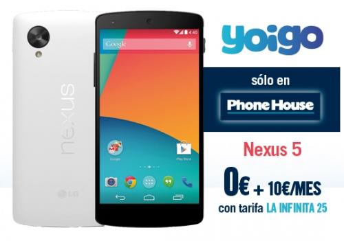 Imagen - Nexus 5 a 0 euros con Yoigo