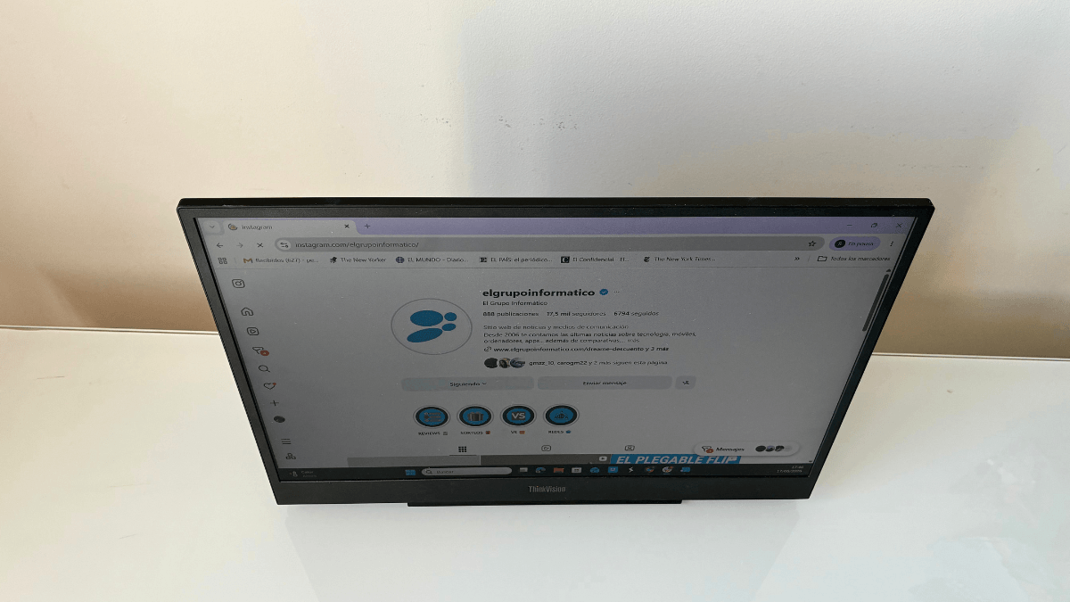 Imagen - Lenovo ThinkVision M16, an&aacute;lisis con opini&oacute;n y precio