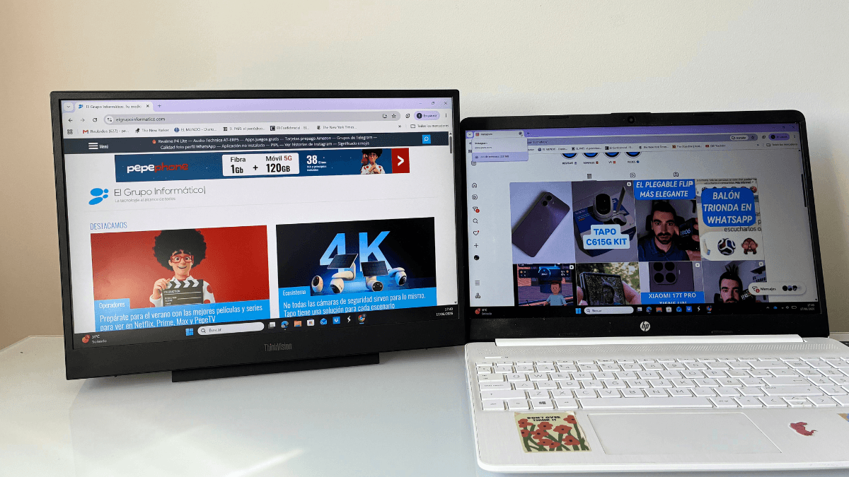 Imagen - Lenovo ThinkVision M16, an&aacute;lisis con opini&oacute;n y precio